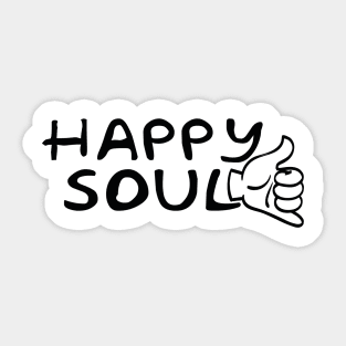 Happy Soul Shaka Design Sticker